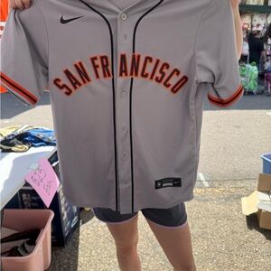 Nike Gray Jersey with Black Accents